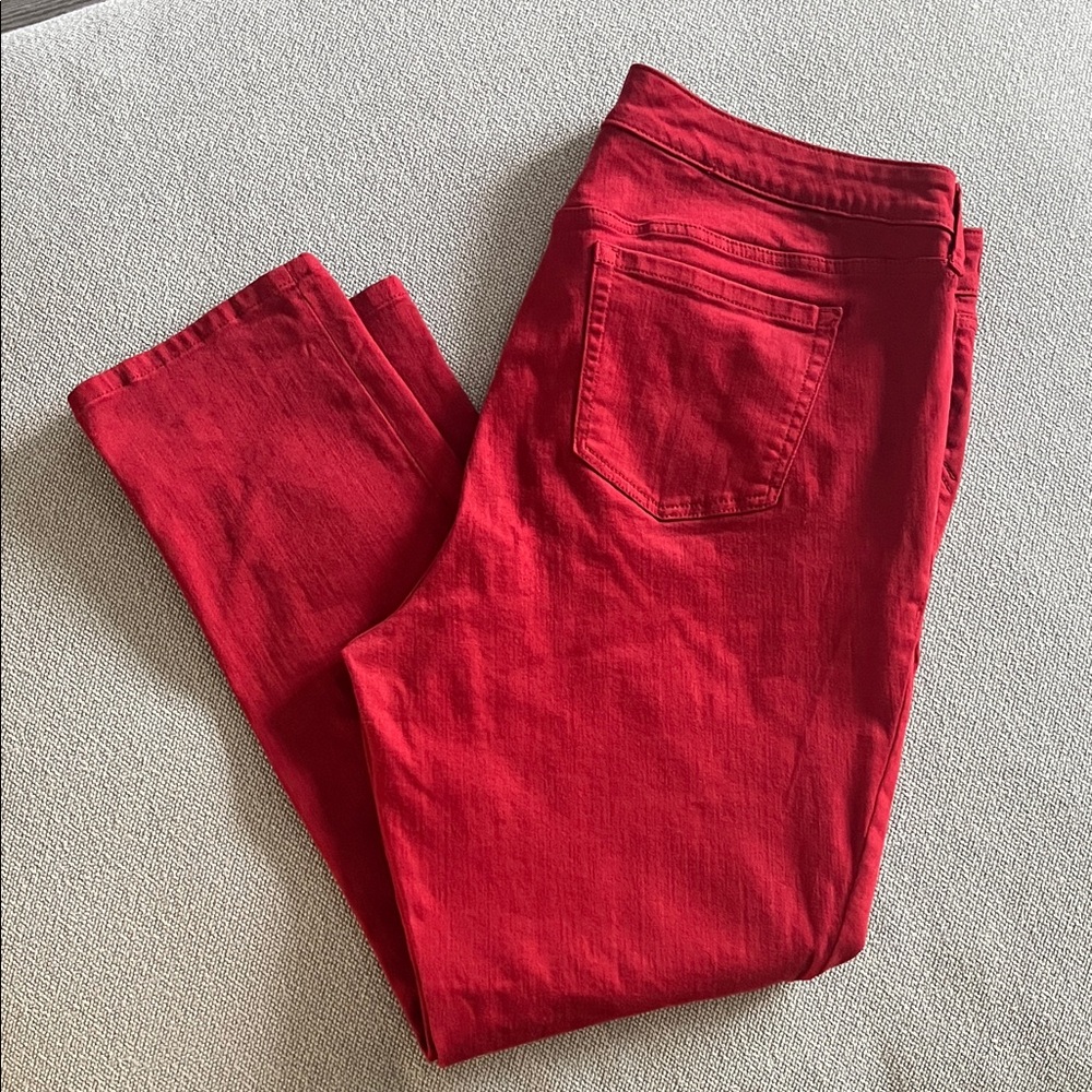 Torrid Red Straight Leg Pants